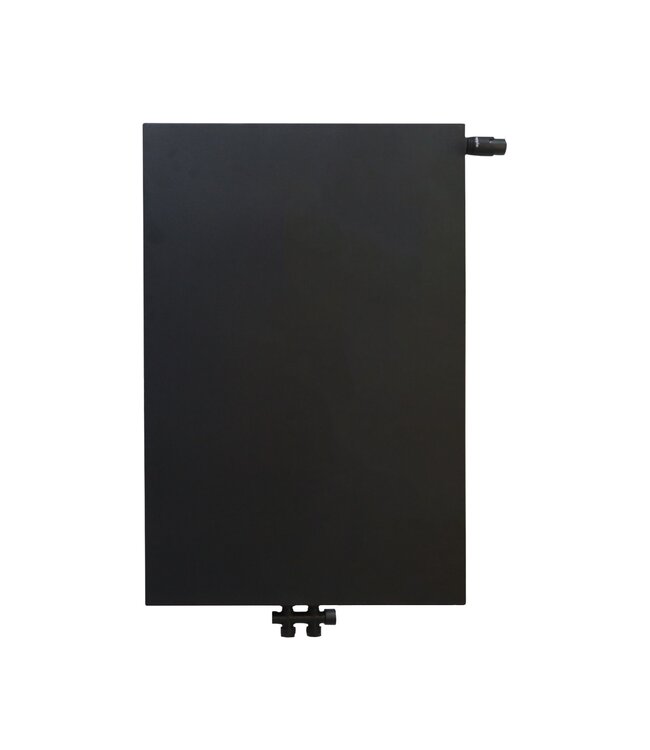  90x100 cm Type 22 - 2934 watts - ECA Panneau radiateur Compact 8 flat front - Noir mat (Ral 9005)