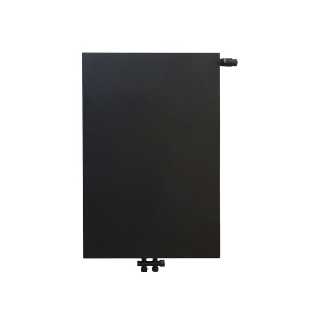  90x60 cm Type 22 - 1760 watts - Radiateur à panneaux ECA Compact 8 flat front - Noir mat (Ral 9005)