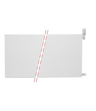 Oppio 40x260 cm Type 22 - 4186 Watt - Oppio Paneelradiator Compact 6 vlakke voorzijde - Wit (Ral 9016)