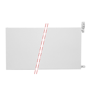 Oppio 40x140 cm Type 22 - 2258 watts - Radiateur Oppio Panel Compact 6 flat front - Blanc (Ral 9016)