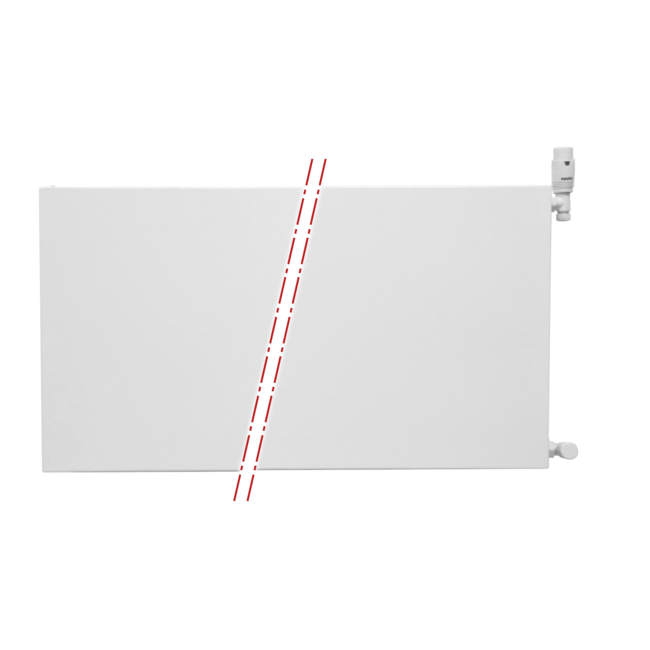  40x140 cm Type 22 - 2258 watts - Radiateur Oppio Panel Compact 6 flat front - Blanc (Ral 9016)
