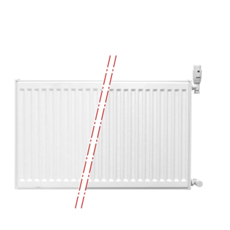 Oppio 40x80 cm Type 22 - 1248 Watt - Oppio Paneelradiator Compact 6 geribbelde voorzijde - Wit (Ral 9016)