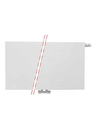 ECA 50x160 cm Type 22 - 2985 Watt - ECA Radiateur panneau Compact 8 rainures - Blanc (Ral 9016)