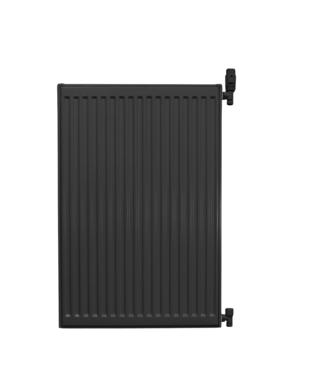 Oppio 90x100 cm Type 22 - 2934 Watt - Radiateur Oppio Panel Compact 6 nervures - Noir mat (Ral 9005)