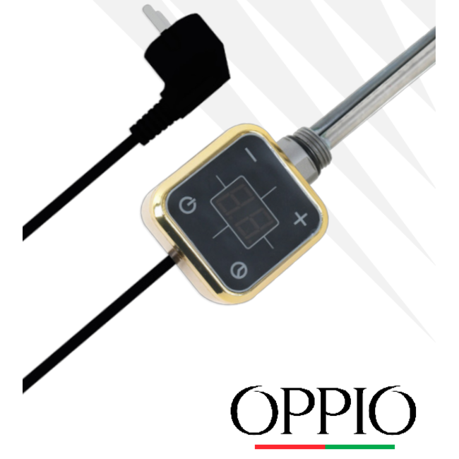  80x60 cm - Oppio Smart Digital Mat Goud elektrische handdoekradiator
