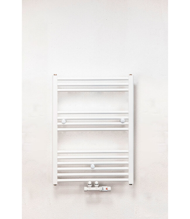  80x50 cm - 464 watts - Radiateur sèche-serviettes Oppio - Blanc (Ral 9016)