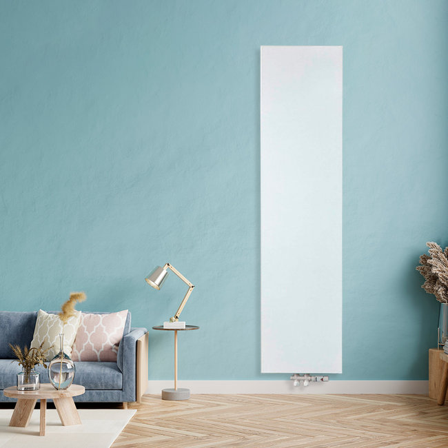  180x40 cm Type 20 - 1412 Watt - Oppio Verticale radiator vlakke voorzijde - Wit (Ral 9016)