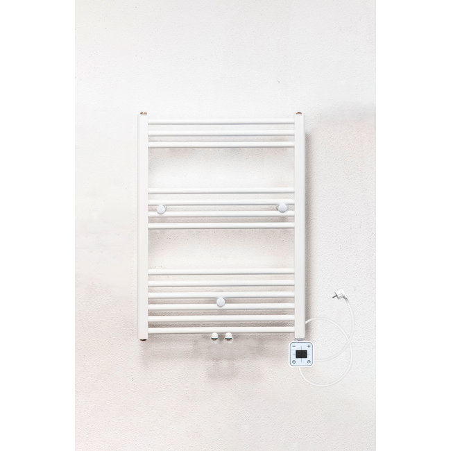  80x40 cm - Oppio Smart Digital Wit (Ral 9016) elektrische handdoekradiator