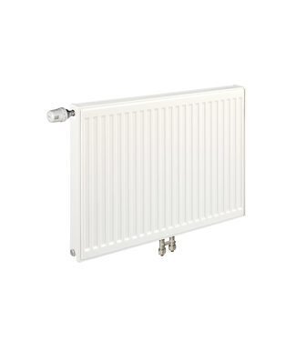 ECA 40x100 cm Type 11 - 838 Watt - ECA Paneelradiator Compact 8 geribbelde voorzijde - Wit (Ral 9016)