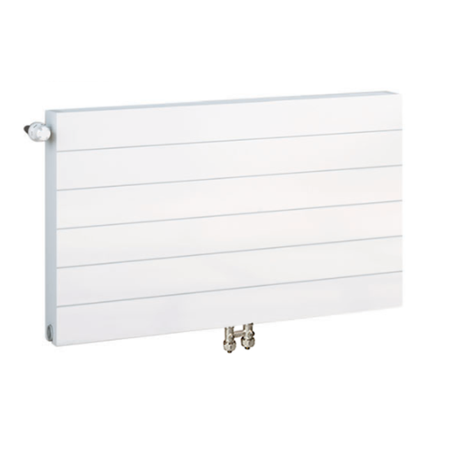  40x80 cm Type 11 - 670 Watt - ECA Paneelradiator Compact 8 gegroefde voorzijde - Wit (Ral 9016)