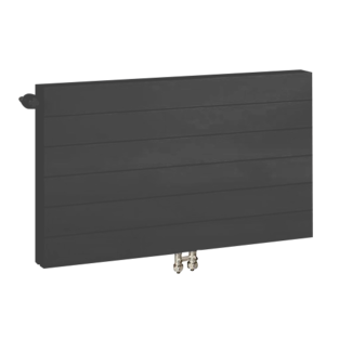 ECA 50x120 cm Type 11 - 1210 watts - Radiateur à panneaux ECA Compact 8 rainures - Noir mat (Ral 9005)