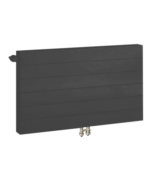 ECA 50x160 cm Type 11 - 1614 watts - Radiateur à panneaux ECA Compact 8 rainures - Noir mat (Ral 9005)