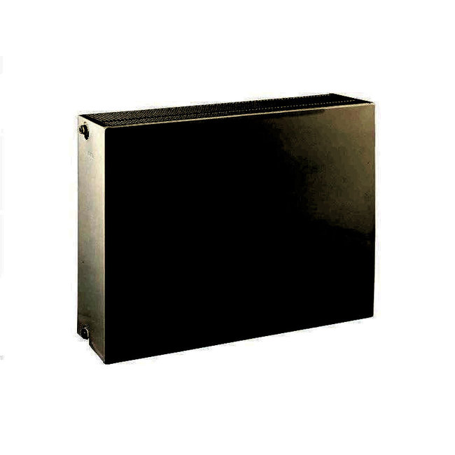  50x140 cm Type 33 - 3856 Watt - ECA Radiateur panneau Compact 8 flat front - Noir mat (Ral 9005)