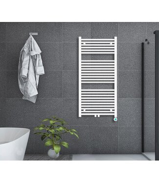Oppio 120x60 cm – Oppio ECO Digital WiFi elektrische handdoekradiator – Wit (RAL 9016)