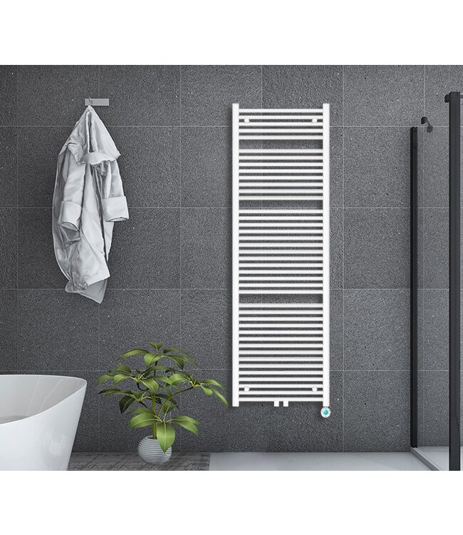  180x60 cm - Oppio ECO Digital WiFi Wit (Ral 9016) elektrische handdoekradiator