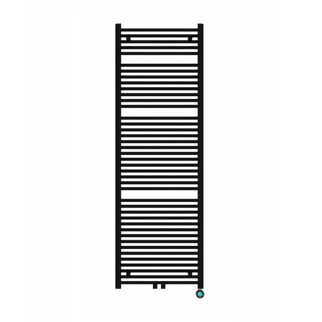 160x40 cm - Radiateur sèche-serviettes électrique Oppio ECO Digital Matt Black (Ral 9005)