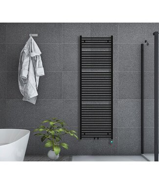 Oppio 160x60 cm - Oppio Eco Digital WiFi Mat Zwart elektrische handdoekradiator (Ral 9005)
