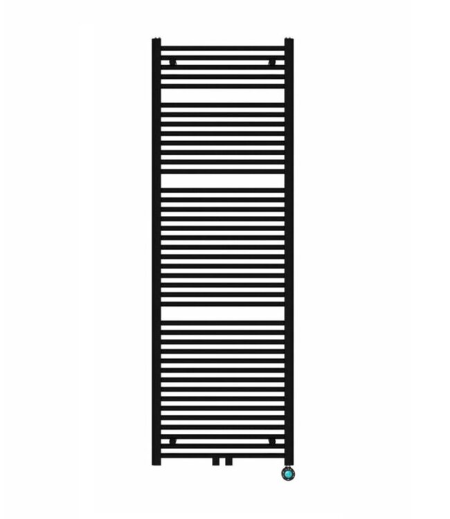  180x60 cm - Oppio Eco Digital WiFi Mat Zwart elektrische handdoekradiator (Ral 9005)