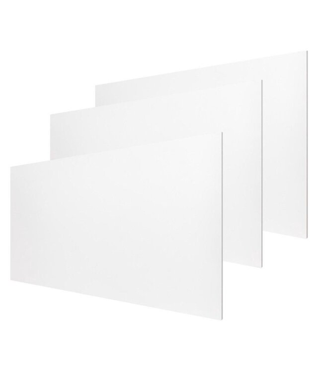  30x220 cm - Radiator Cover Flat (Vlakke voorplaat) - Wit (RAL 9016)