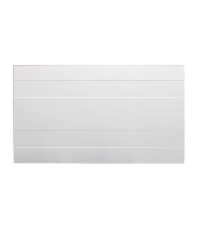  70x200 cm - Cache-radiateur doublé (plaque frontale rainurée) - Blanc (RAL 9016)