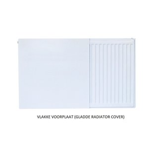 Oppio 50x80 cm - Radiator Cover Flat (Vlakke voorplaat) - Wit (RAL 9016)