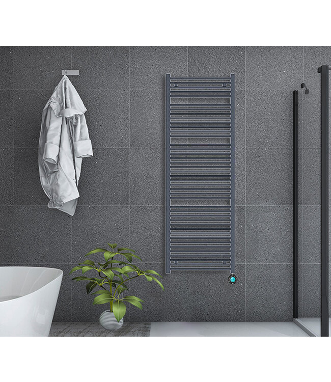  160x60 cm – Radiateur sèche-serviettes électrique WiFi Oppio ECO Digital – Anthracite (RAL 7016)