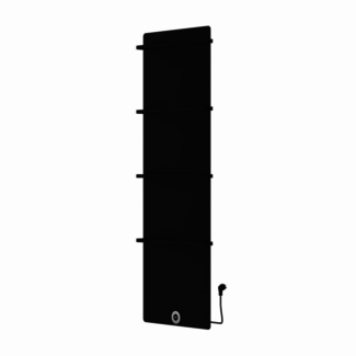 Oppio 180x60 cm - Radiateur électrique E-panel 1200 Watt - Noir mat