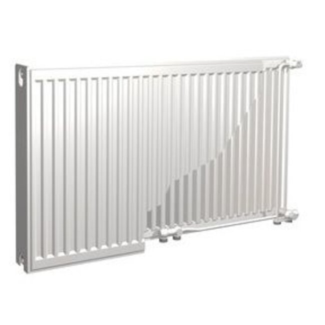  90x40 cm Type 22 - 1247 watts - ECA Radiateur à panneaux Compact 8 rainures - Blanc (Ral 9016)