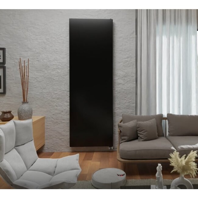  180x50 cm - 1731 Watt Radiateur électrique vertical plat type 20 - Noir (RAL 9005)