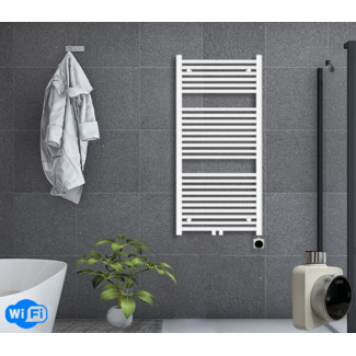 Oppio 120x50 cm - Radiateur sèche-serviettes électrique Oppio Smart WiFi White (Ral 9016)