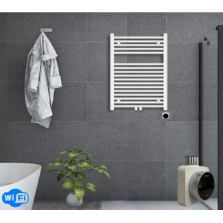 Oppio 80x60 cm - Oppio Smart WiFi Wit (Ral 9016) elektrische handdoekradiator