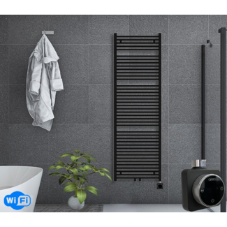 Oppio 180x60 cm - Oppio Smart WiFi Mat Zwart elektrische handdoekradiator (Ral 9005)