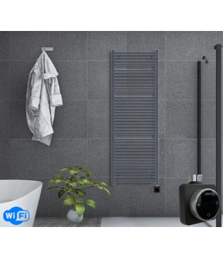 Oppio 160x60 cm - Radiateur sèche-serviettes électrique Oppio Smart WiFi Anthracite