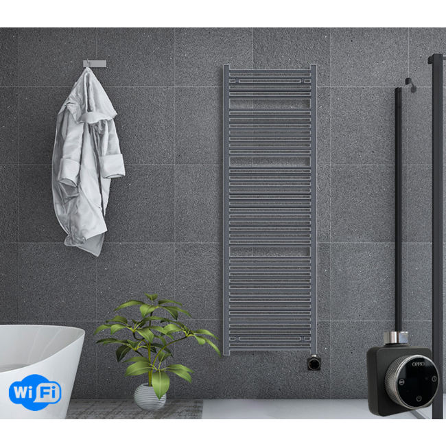  180x60 cm - Radiateur sèche-serviettes électrique Oppio Smart WiFi Anthracite