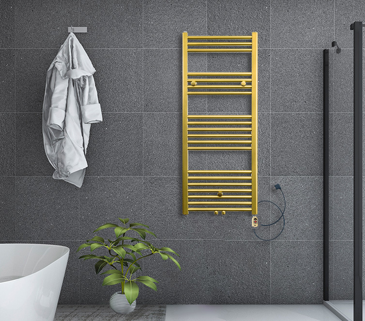 Elektrische Handdoekradiator BWS Dry 183.7x55 Cm Digitaal Met Blower 2000w Wit