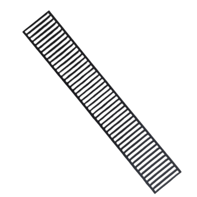  Losse bovenrooster paneelradiator type 11 - 600 mm - Kleur Zwart (RAL 9005)