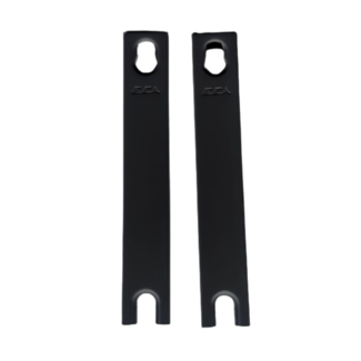 ECA Jeu de plaques latérales pour radiateurs à panneau noir type 11 - 500 mm - Couleur Noir (RAL 9005)