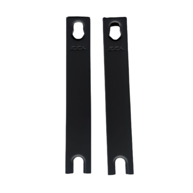  Jeu de plaques latérales pour radiateurs à panneau noir type 11 - 500 mm - Couleur Noir (RAL 9005)