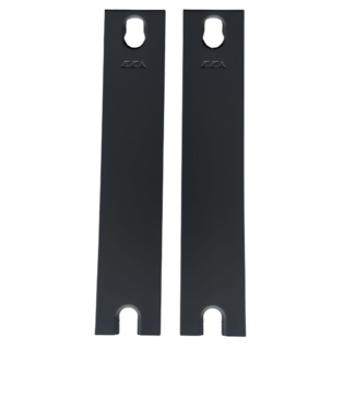 ECA Zijplaatset voor zwarte paneelradiatoren type 22 - 900 mm - Kleur Zwart (RAL 9005)