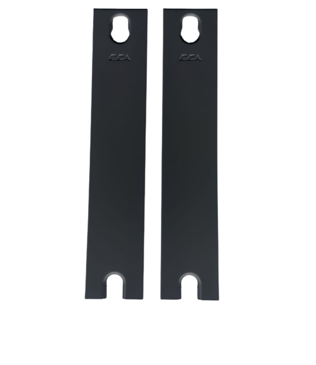 Jeu de plaques latérales pour radiateurs à panneau noir type 22 - 900 mm - Couleur Noir (RAL 9005)