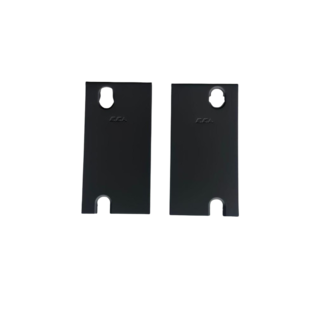 ECA Jeu de plaques latérales pour radiateurs à panneau noir type 33 - 300 mm - Couleur Noir (RAL 9005)