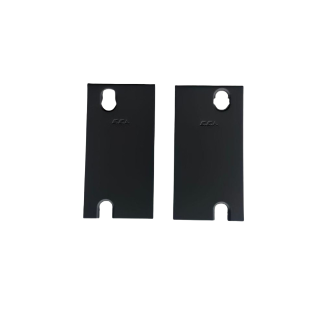  Jeu de plaques latérales pour radiateurs à panneau noir type 33 - 300 mm - Couleur Noir (RAL 9005)