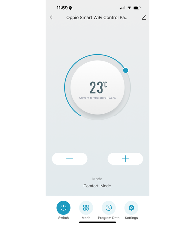  200x60 cm - 2214 Watt Smart WiFi Radiateur électrique vertical plat type 20 - Blanc (RAL 9016)