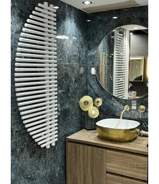 Oppio 125x50 cm - 875 Watt - Radiateur sèche-serviettes Oppio Harp - Blanc (Ral 9016)