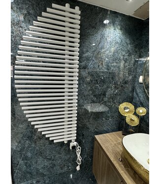 Oppio 125x50 cm - Radiateur sèche-serviettes électrique Oppio Harp Smart WiFi - Blanc (Ral 9016)