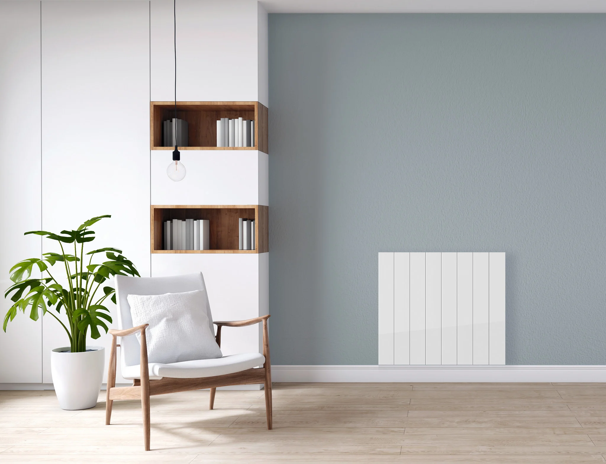 Waar plaats ik een radiator in de woonkamer?