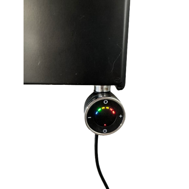  180x50 cm - 1731 Watt Fossette Radiateur électrique vertical plat type 20 - Noir (RAL 9005)