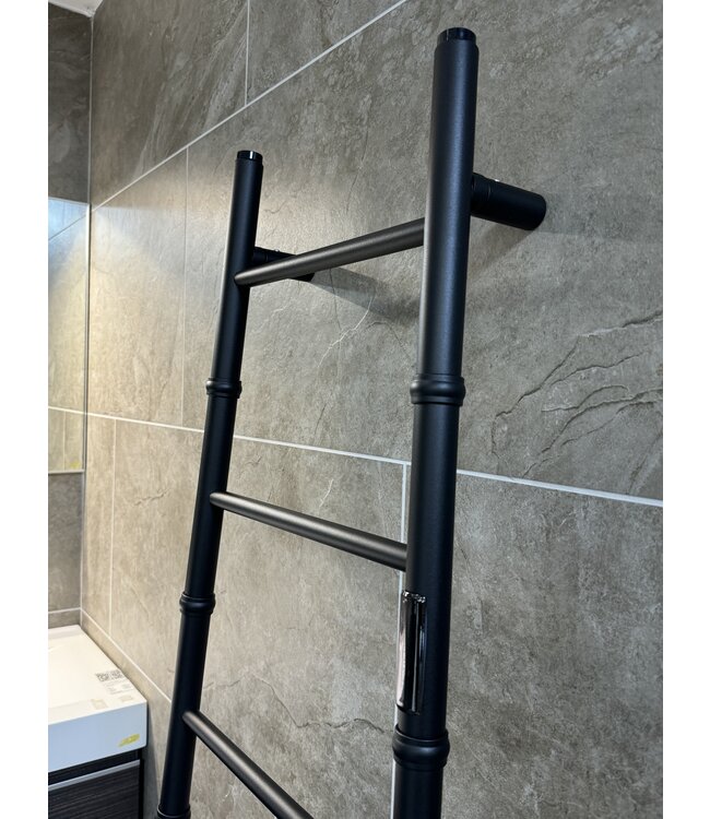  170x53 cm - E-Ladder elektrische radiator 250 Watt - Mat Zwart