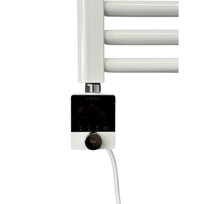  120x40 cm - Radiateur sèche-serviettes électrique Oppio Future Blanc (Ral 9016) 550 Watt