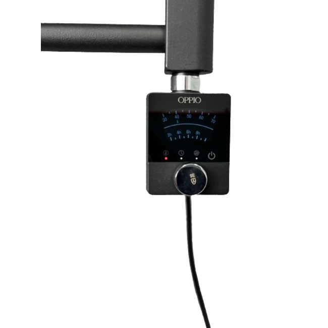  160x50 cm - Radiateur sèche-serviettes électrique Oppio Future Noir (Ral 9005) 906 Watt